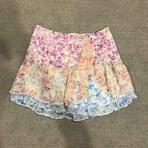 LoveShackFancy Skirt Rhodes Mini Ruffle Sweet Kisses